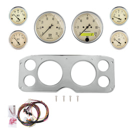 AutoMeter American Muscle 55-59 GMC Truck Billet Panel/Gauge Kit - 5in. (x2) & 2-1/16in. (x4) (2946-01)