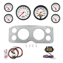 Load image into Gallery viewer, AutoMeter Phantom 55-59 GMC Truck Direct-Fit Billet Panel/Gauge Kit - 5in. (x2) &amp; 2-1/16in. (x4) (2946-09)