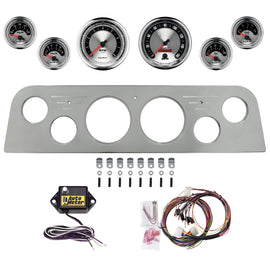 AutoMeter American Muscle 60-61 GMC Truck Billet Panel/Gauge Kit - 3-3/8in. (x2) & 2-1/16in. (x4) (2949-01)