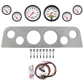AutoMeter Phantom 60-61 GMC Truck Direct-Fit Billet Panel/Gauge Kit - 3-3/8in. (x2) & 2-1/16in. (x4) (2949-09)