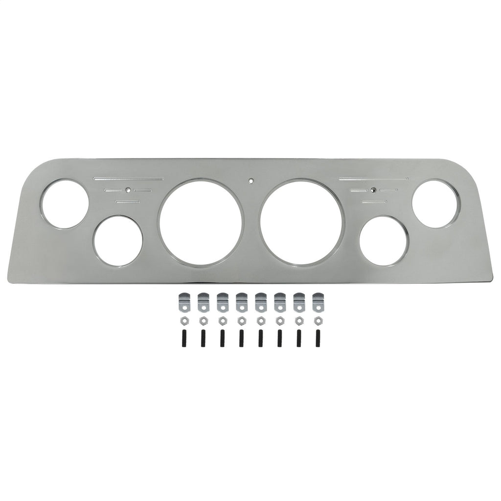 AutoMeter Mounting Solutions 60-61 GMC Truck Billet Panel/Gauge Kit - 3-3/8in. (x2) & 2-1/16in. (x4) (2949)