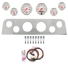 Load image into Gallery viewer, AutoMeter Arctic White 62-66 GMC Truck Billet Panel/Gauge Kit - 3-1/8in. (x2) &amp; 2-1/16in. (x4) (2950-03)
