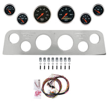 Load image into Gallery viewer, AutoMeter Designer Black 62-66 GMC Truck Billet Panel/Gauge Kit - 3-1/8in. (x2) &amp; 2-1/16in. (x4) (2950-06)