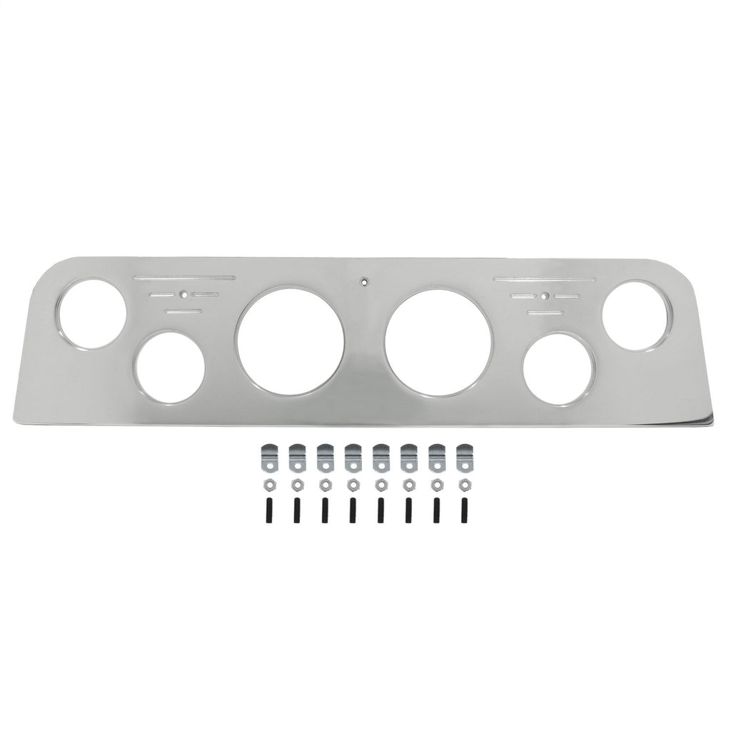 AutoMeter Mounting Solutions 62-66 GMC Truck Billet Panel/Gauge Kit - 3-1/8in. (x2) & 2-1/16in. (x4) (2950)