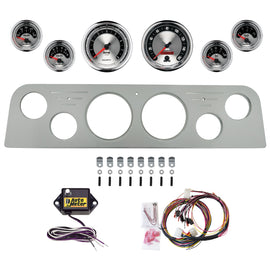 AutoMeter American Muscle 62-66 GMC Truck Billet Panel/Gauge Kit - 3-3/8in. (x2) & 2-1/16in. (x4) (2951-01)