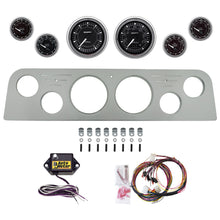 Load image into Gallery viewer, AutoMeter Chrono Chrome 62-66 GMC Truck Billet Panel/Gauge Kit - 3-3/8in. (x2) &amp; 2-1/16in. (x4) (2951-15)