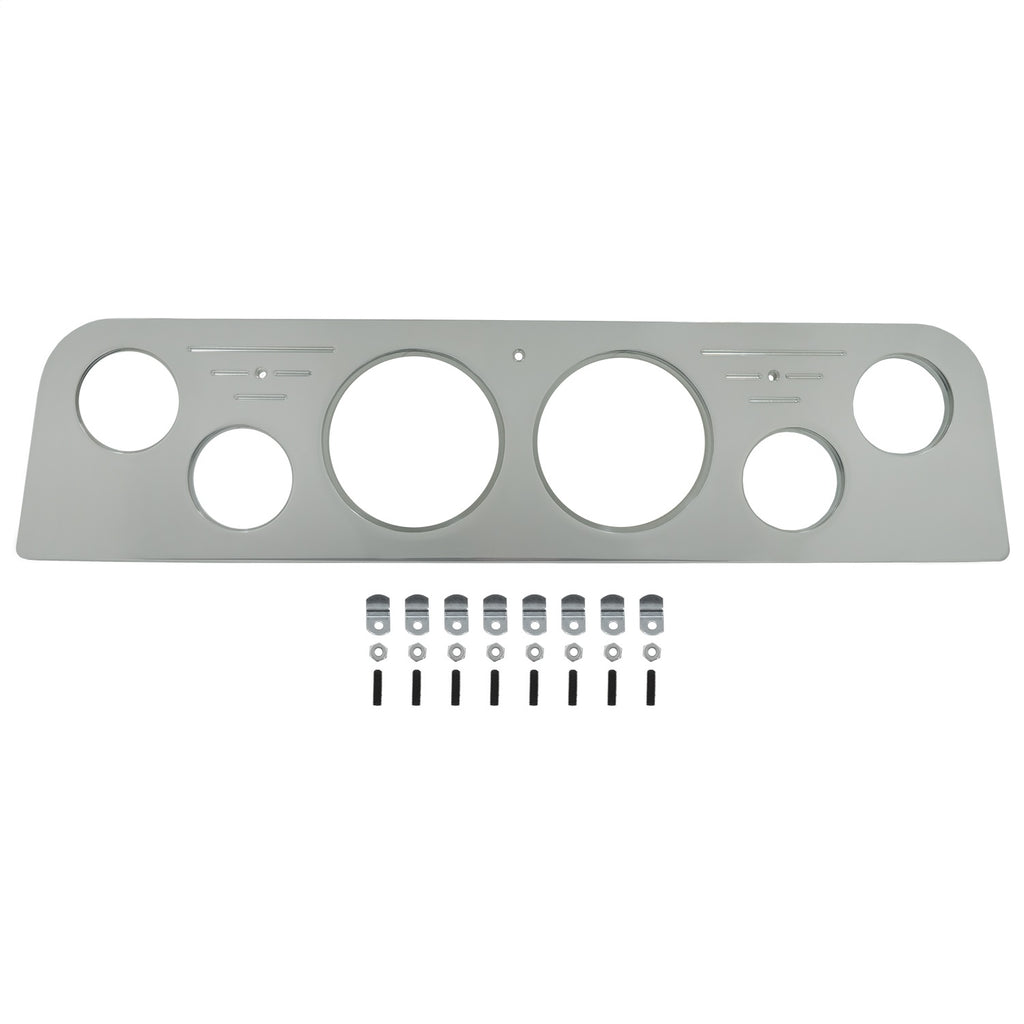 AutoMeter Mounting Solutions 62-66 GMC Truck Billet Panel/Gauge Kit - 3-3/8in. (x2) & 2-1/16in. (x4) (2951)