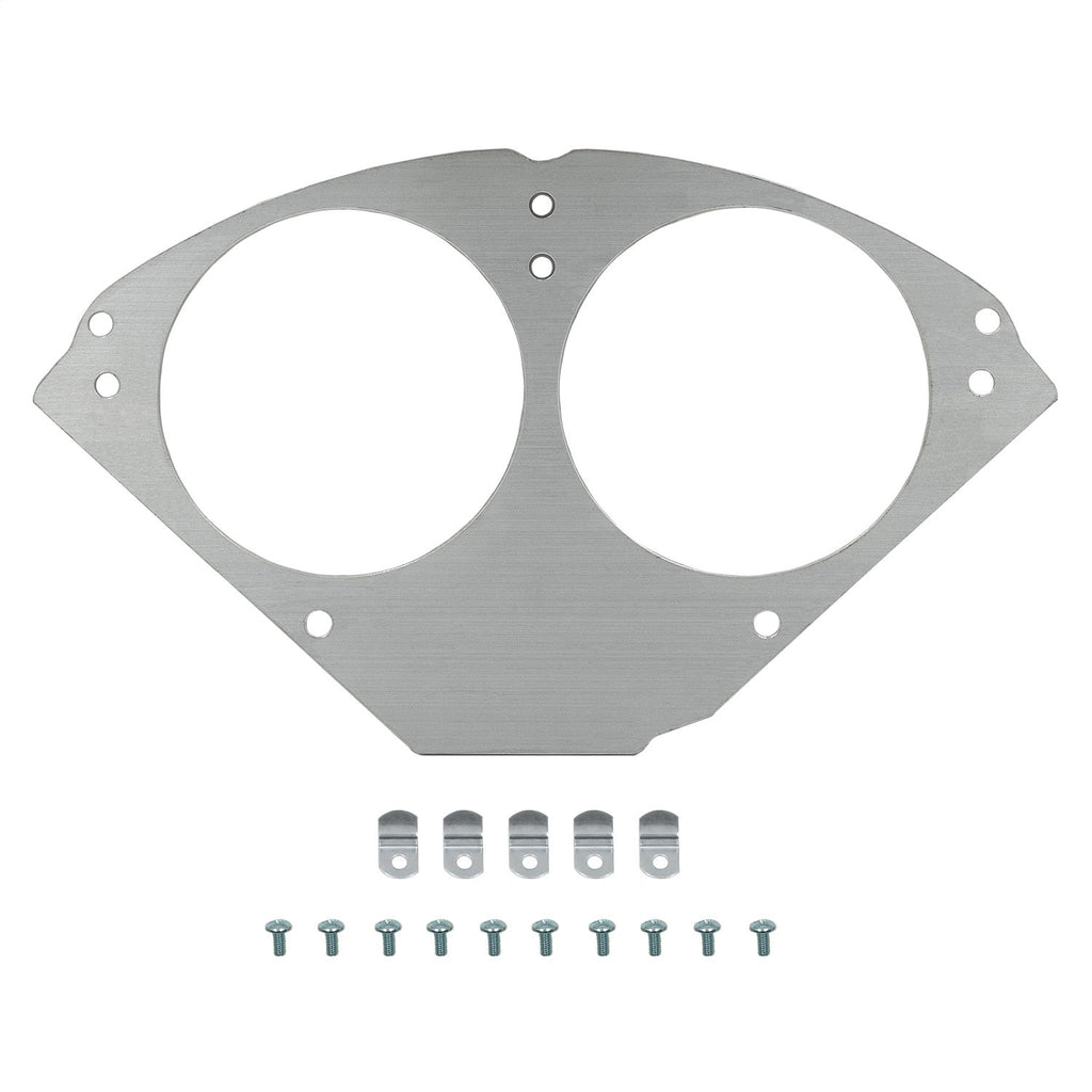 AutoMeter Mounting Solutions 55-56 Chevy Car Direct-Fit Billet Panel/Gauge Kit - 3-3/8in. (x2) (2953)