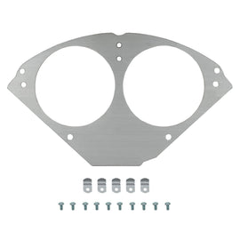 AutoMeter Mounting Solutions 55-56 Chevy Car Direct-Fit Billet Panel/Gauge Kit - 3-3/8in. (x2) (2953)