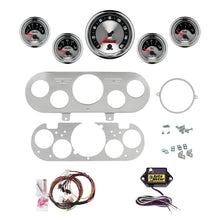 Load image into Gallery viewer, AutoMeter American Muscle 62-65 Chevy NOVA Billet Panel/Gauge Kit - 3-3/8in. (x1) &amp; 2-1/16in. (x4) (2954-01)