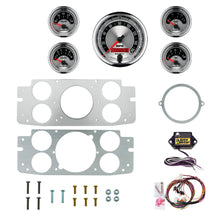 Load image into Gallery viewer, AutoMeter American Muscle 60-63 Chevy Truck Billet Panel/Gauge Kit - 3-3/8in. (x1) &amp; 2-1/16in. (x4) (2956-01)