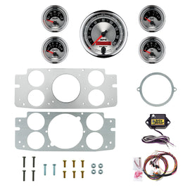 AutoMeter American Muscle 60-63 Chevy Truck Billet Panel/Gauge Kit - 3-3/8in. (x1) & 2-1/16in. (x4) (2956-01)