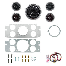 Load image into Gallery viewer, AutoMeter Chrono Chrome 57-60 Ford Truck Billet Panel/Gauge Kit - 3-3/8in. (x1) &amp; 2-1/16in. (x4) (2956-15)