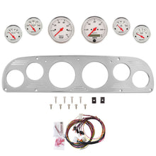 Load image into Gallery viewer, AutoMeter Arctic White 57-60 Ford Truck Billet Panel/Gauge Kit - 3-1/8in. (x2) &amp; 2-1/16in. (x4) (2957-03)