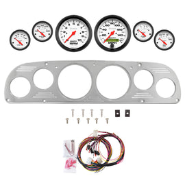 AutoMeter Phantom 57-60 Ford Truck Billet Panel/Gauge Kit - 3-3/8in. (x2) & 2-1/16in. (x4) (2958-09)