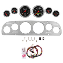 Load image into Gallery viewer, AutoMeter Sport-Comp 57-60 Ford Truck Billet Panel/Gauge Kit - 3-3/8in. (x2) &amp; 2-1/16in. (x4) (2958-11)