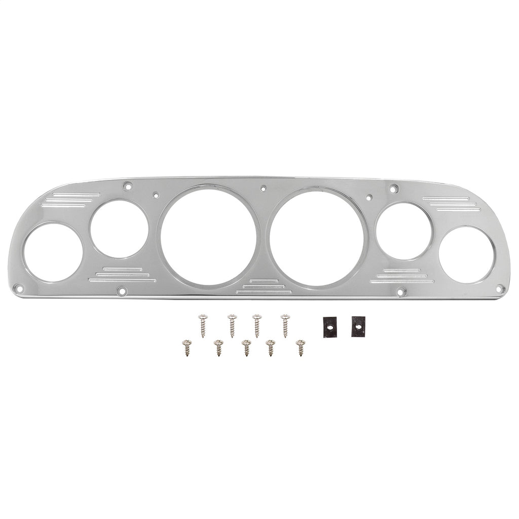 AutoMeter Mounting Sol. 57-60 Ford Truck Billet Panel/Gauge Kit - 3-3/8in. (x2) & 2-1/16in. (x4) (2958)