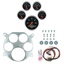 Load image into Gallery viewer, AutoMeter Designer Black 61-66 Ford Truck Billet Panel/Gauge Kit - 3-1/8in. (x1) &amp; 2-1/16in. (x4) (2959-06)