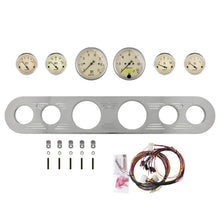 Load image into Gallery viewer, AutoMeter Antique Beige 67-72 Ford Truck Billet Panel/Gauge Kit - 3-1/8in. (x2) &amp; 2-1/16in. (x4) (2961-02)