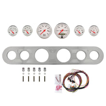 Load image into Gallery viewer, AutoMeter Arctic White 67-72 Ford Truck Billet Panel/Gauge Kit - 3-1/8in. (x2) &amp; 2-1/16in. (x4) (2961-03)