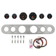Load image into Gallery viewer, AutoMeter Designer Black 67-72 Ford Truck Billet Panel/Gauge Kit - 3-1/8in. (x2) &amp; 2-1/16in. (x4) (2961-06)
