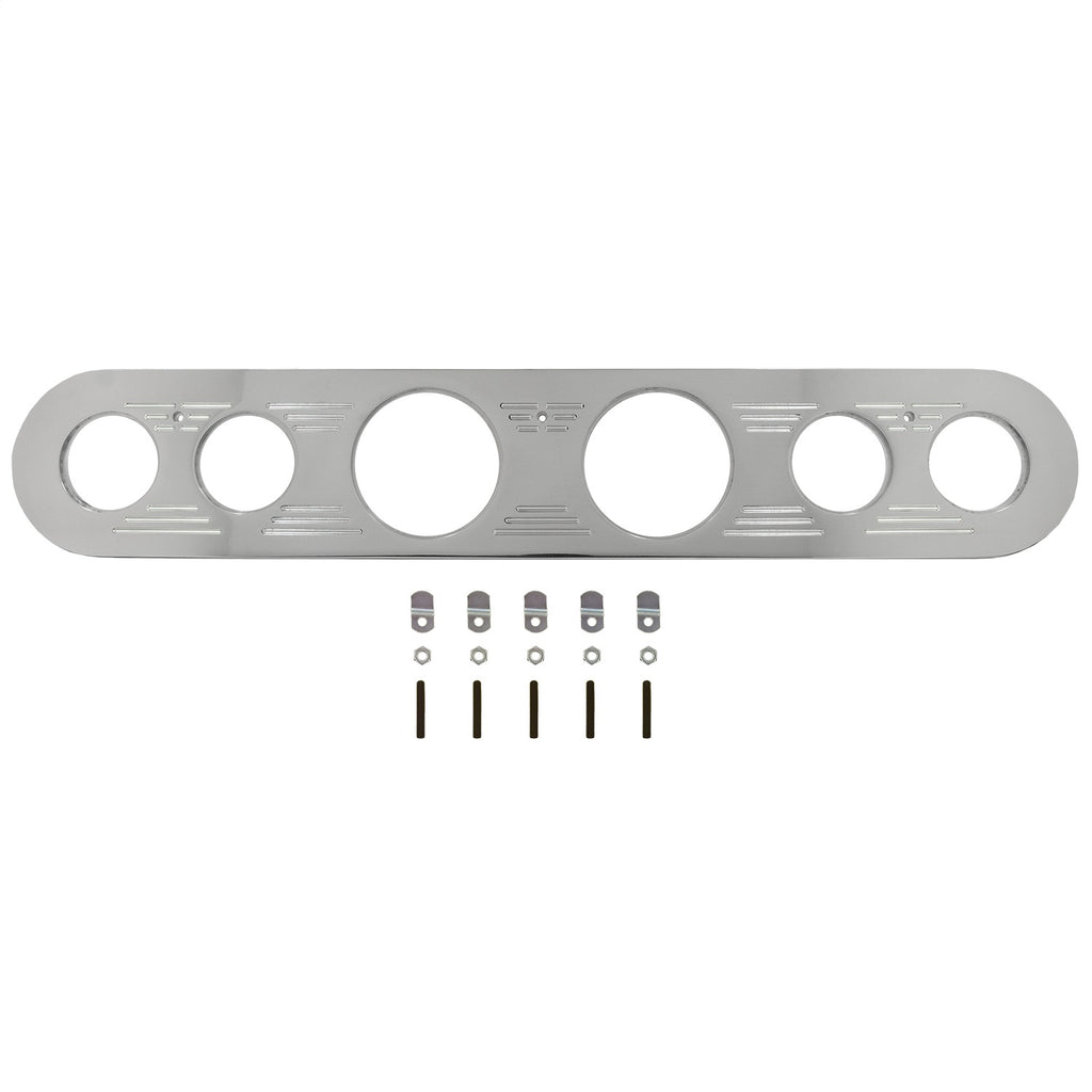 AutoMeter Mounting Sol. 67-72 Ford Truck Billet Panel/Gauge Kit - 3-1/8in. (x2) & 2-1/16in. (x4) (2961)