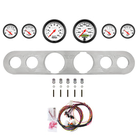 AutoMeter Phantom 67-72 Ford Truck Billet Panel/Gauge Kit - 3-3/8in. (x2) & 2-1/16in. (x4) (2962-09)