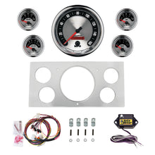Load image into Gallery viewer, AutoMeter American Muscle 73-79 Ford Truck Billet Panel/Gauge Kit - 5in. (x1) &amp; 2-1/16in. (x4) (2965-01)