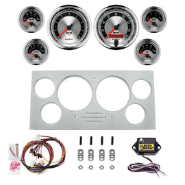 AutoMeter American Muscle 73-79 Ford Truck Billet Panel/Gauge Kit - 3-3/8in. (x2) & 2-1/16in. (x4) (2967-01)