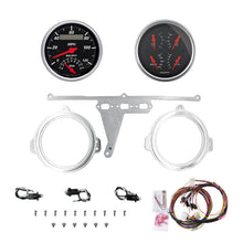 Load image into Gallery viewer, AutoMeter Designer Black 66-67 Ford Falcon Direct-Fit Billet Panel/Gauge Kit - 3-3/8in. (x2) (2971-06)