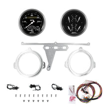 Load image into Gallery viewer, AutoMeter Old Tyme Black 66-67 Ford Falcon Direct-Fit Billet Panel/Gauge Kit - 3-3/8in. (x2) (2971-07)