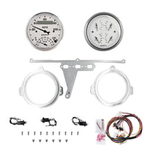 Load image into Gallery viewer, AutoMeter Old Tyme White 66-67 Ford Falcon Direct-Fit Billet Panel/Gauge Kit - 3-3/8in. (x2) (2971-08)