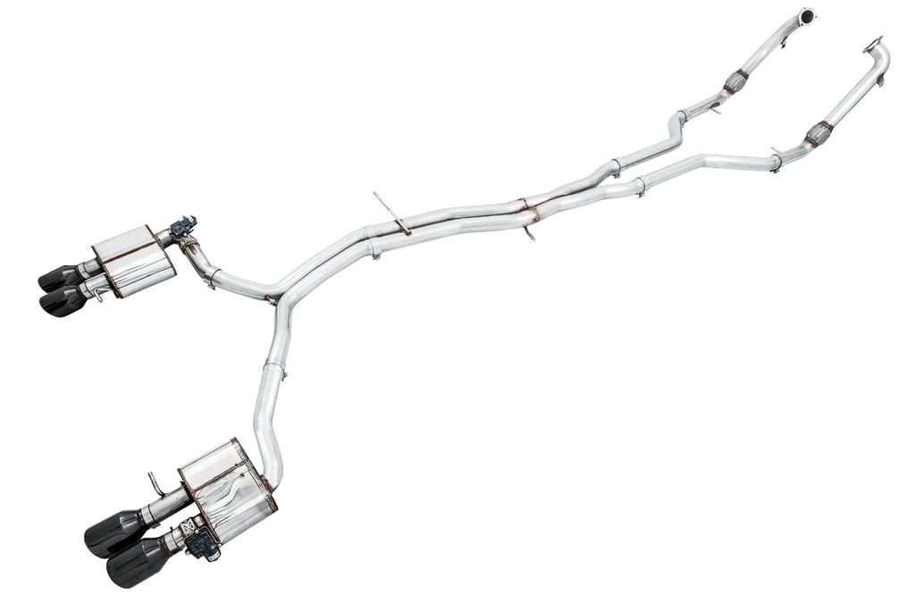 AWE Tuning AWE SwitchPathâ„¢ Exhaust for Audi B9 S5 Coupe - Diamond Black 102mm Tips - 3025-43042