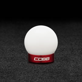 COBB Ford Mustang Shift Knob - White Knob w/ Race Red (2M1350-W-RD)