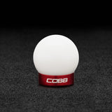 COBB Ford Mustang Shift Knob - White Knob w/ Race Red (2M1350-W-RD)