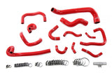 HPS Red Silicone Radiator Heater Coolant Ancillary Hoses Kit for 95-98 Skyline (57-2135-RED)