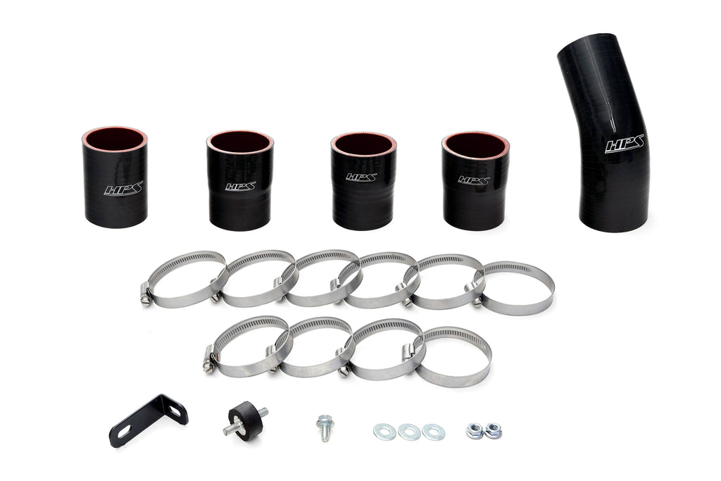HPS Performance Hot and Cold Side Charge Pipe Kit Black (17-153WB)