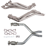 BBK 11-14 Ford Mustang V6 1-3/4 Long Tube Headers w/High Flow Catted X-Pipe (Silver Ceramic) (16422)