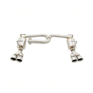 Nameless Performance Axleback Exhaust - 2013-2017 Crosstrek - Quad Exit 5" Muffler - 3" Double Wall Tips (SUAB13XV-5MU-30SDW)