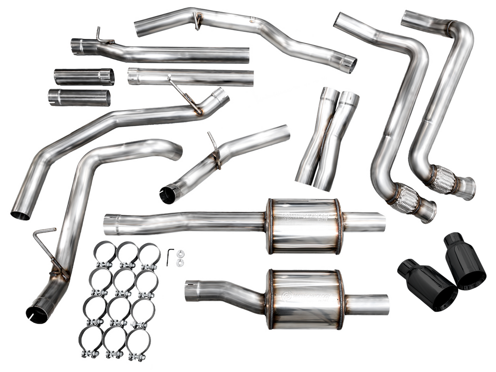 AWE Tuning 25+ RAM 1500 3.0TT 0FG Catback Touring Exhaust - Diamond Black Tips (3015-33530)