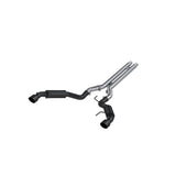 MBRP Exhaust 3in. Cat Back Dual Split Rear Race Version 4.5in. tips BLK Coated (S7278BLK)