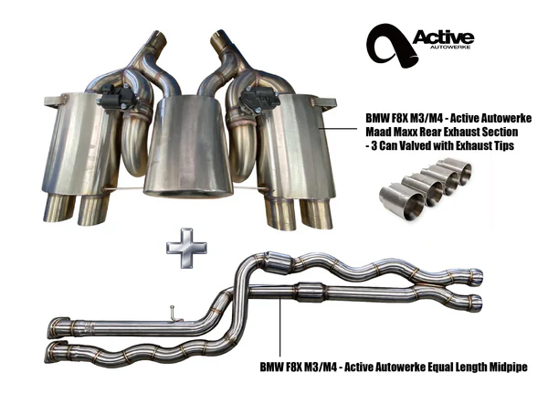 Active AutoWerke F80 Exhaust Bundle, F82 Exhaust Bundle (11-800C)