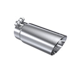 MBRP Exhaust Tip. 3in. O.D. Dual Wall Angled End 3in. let 12in. length. T304 Stainless (T5114)