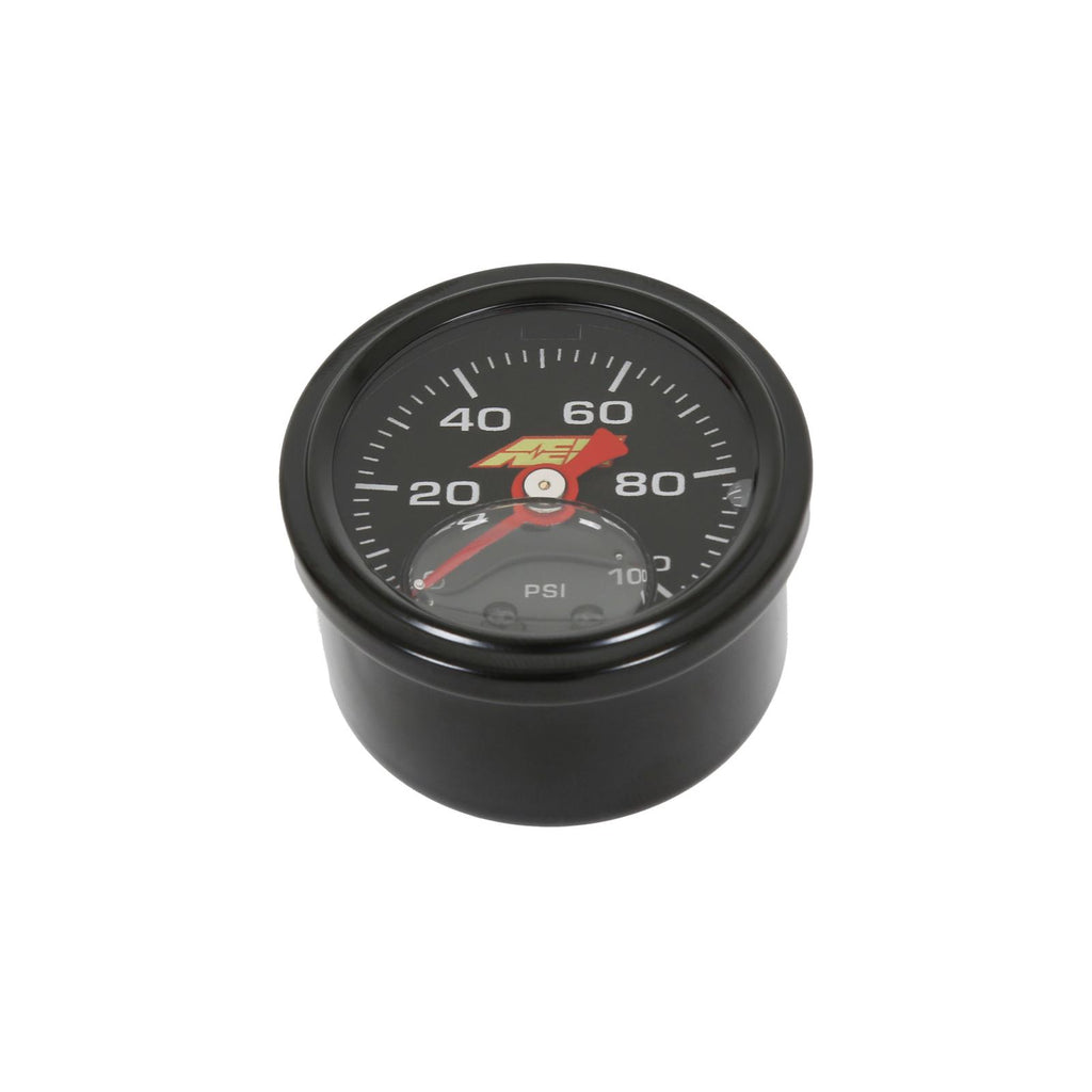 AEM Electronics 0-100 PSI Liquid Filled Mechanical Pressure Gauge - 1/8 NPT (30-2135-100)