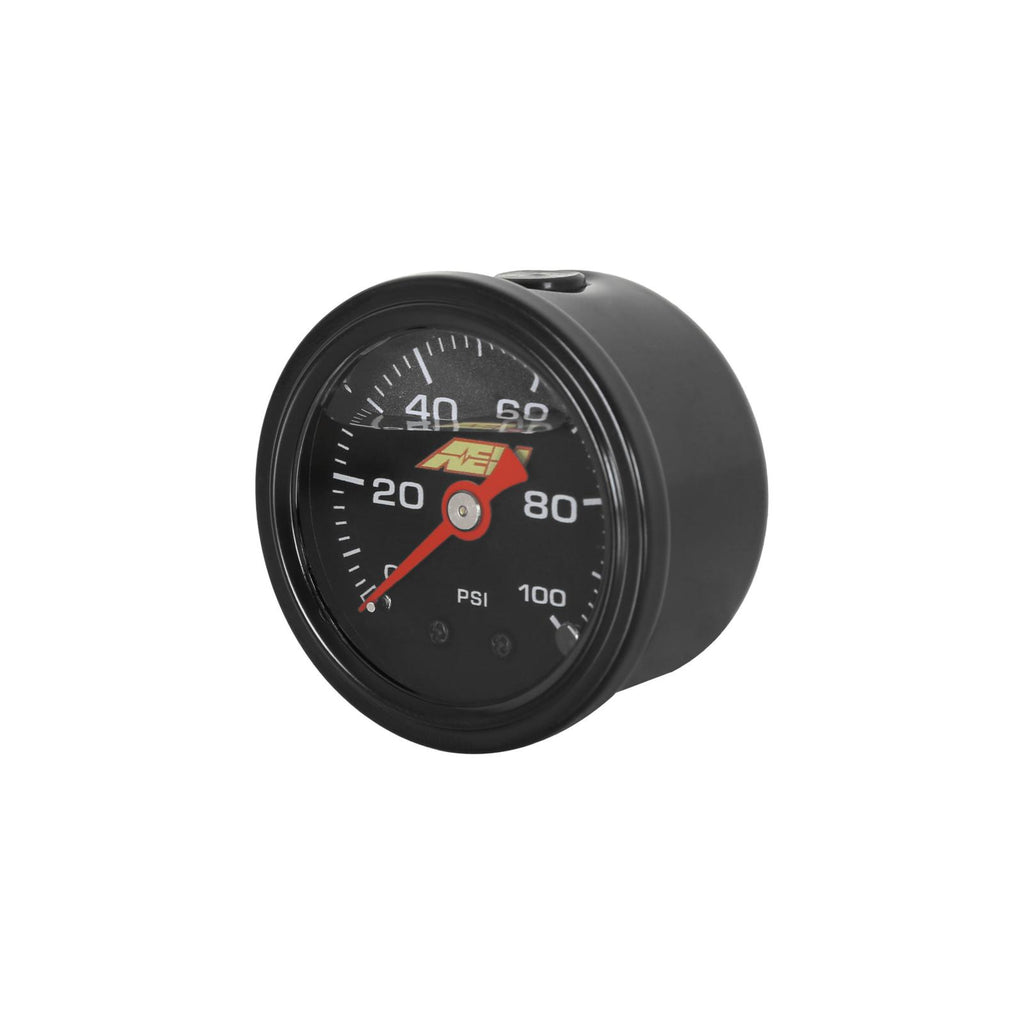 AEM Electronics 0-100 PSI Liquid Filled Mechanical Pressure Gauge - 1/8 NPT (30-2135-100)