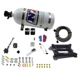 Nitrous Express 4150 4-BBL/Gasoline Nitrous Kit (50-300HP) w/10lb Bottle (30040-10)