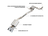 AWE Touring Edition Exhaust for MK5 Jetta 2.0T - GLI - Chrome Silver  Tips (3015-22062)