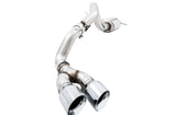 AWE 0FG Exhaust with BashGuard for Ford Ranger - Dual Chrome Silver Tips (3015-22072)