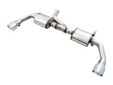 AWE Tread Edition Axleback Dual Exhaust for Jeep JK/JKU 3.6L - Chrome Silver Tips (3015-32003)