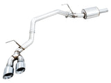 AWE 0FG Single Side Exit Catback Exhaust for 4th Gen RAM 1500 5.7L (without bumper cutouts) - Dual Chrome Tips (?3015-32304)